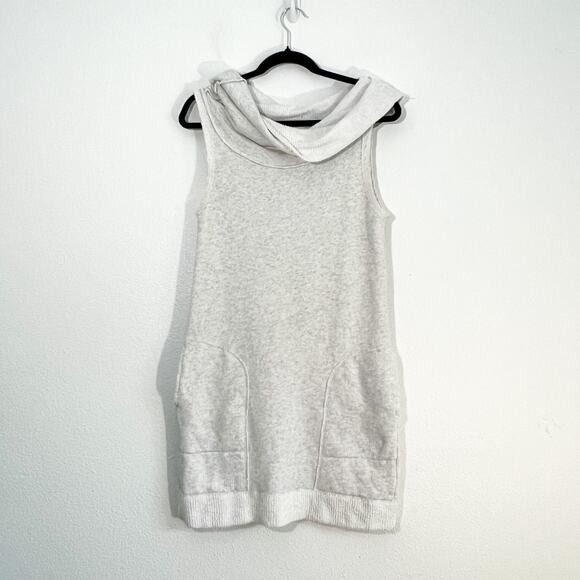 Rachel Roy French Terry Dress Womens S Sweatshirt Cowl Coverup Summer Beachy - Picture 1 of 6